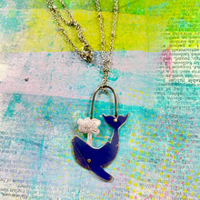 Load image into Gallery viewer, Whale Exhale II Upcycled Tin Necklace