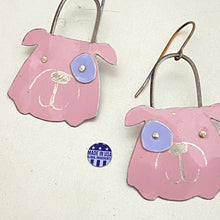 Load image into Gallery viewer, Little Pink Bulldogs Tin Earrings