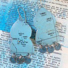 Load image into Gallery viewer, Samoa Temple Drop Tin Earrings