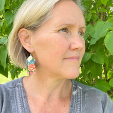 Load image into Gallery viewer, Samoa Temple Drop Tin Earrings
