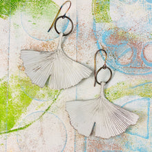Load image into Gallery viewer, Larger Ginkgo Leaves Tin Earrings  |  Various Colors