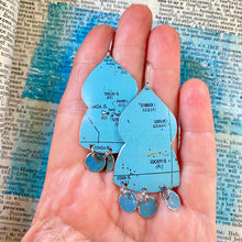Load image into Gallery viewer, Samoa Temple Drop Tin Earrings