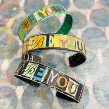 Load image into Gallery viewer, BE YOU Upcycled Tesserae Tin Cuff
