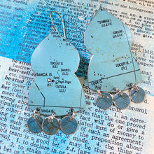 Load image into Gallery viewer, Samoa Temple Drop Tin Earrings