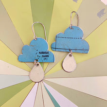 Load image into Gallery viewer, Marquesas Islands Rain Clouds Zero Waste Tin Earrings