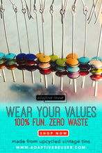 Load image into Gallery viewer, Scarlet, Sky & Snow Tiny Macarons Tin Earrings
