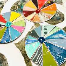 Load image into Gallery viewer, Curious Cools Zero Waste Tin Color Wheel Necklace