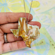 Load image into Gallery viewer, Santa Ana Texas Recycled Tin Necklace