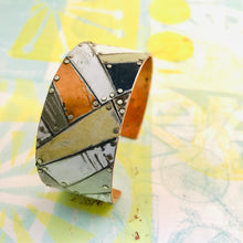 Load image into Gallery viewer, Beach Sand Upcycled Tesserae Tin Cuff