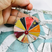 Load image into Gallery viewer, Desert Sunset Zero Waste Tin Color Wheel Necklace