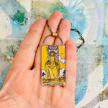 Load image into Gallery viewer, King of Swords Tarot Tin Necklace