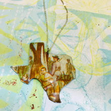 Load image into Gallery viewer, Santa Ana Texas Recycled Tin Necklace