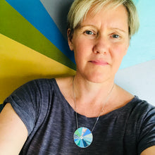 Load image into Gallery viewer, Curious Cools Zero Waste Tin Color Wheel Necklace