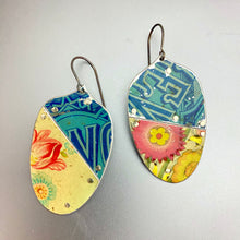 Load image into Gallery viewer, Edgeworth Patchwork Tin Seedpod Earrings