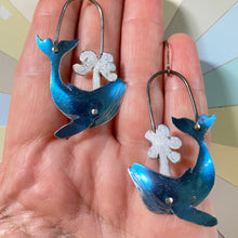 Load image into Gallery viewer, Shimmery Humpback Exhale Earrings
