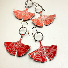 Load image into Gallery viewer, Smaller Ginkgo Leaf Earrings  |  Various Colors