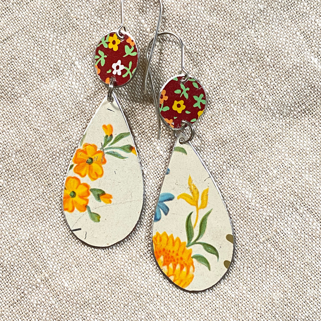 Calico & Sunny Flower Earrings