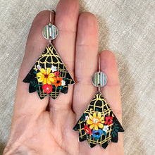 Load image into Gallery viewer, Pinked Edge Midnight Bouquets Earrings