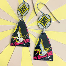 Load image into Gallery viewer, Red Headed Cranes Little Drop Earrings