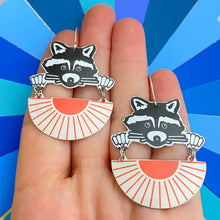 Load image into Gallery viewer, Sunshine Raccoon Earrings