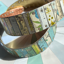 Load image into Gallery viewer, Mixed Vintage Tesserae Tin Cuff