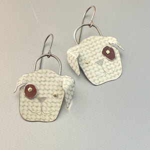 Plushie Puppies Tin Earrings