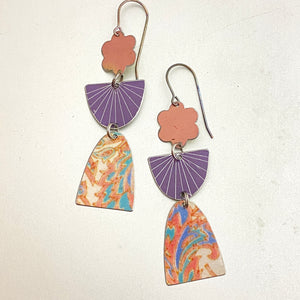 Sunray Angels Tin Earrings