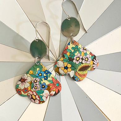 Allover Flower Trefoil Earrings