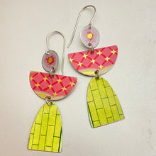 Load image into Gallery viewer, Patterned Angels Tin Earrings