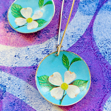 Dogwood Blossoms Medium Basin Earrings