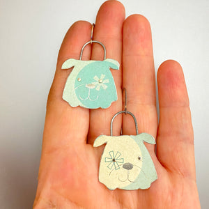 Asterisk Bulldogs Tin Earrings