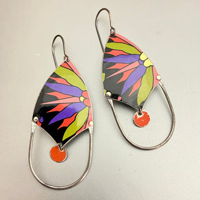 Patron Midnight Shielded Tin Earrings