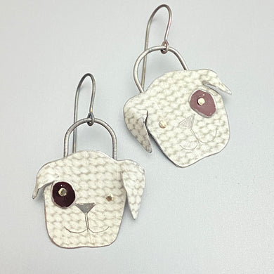 Plushie Puppies Tin Earrings