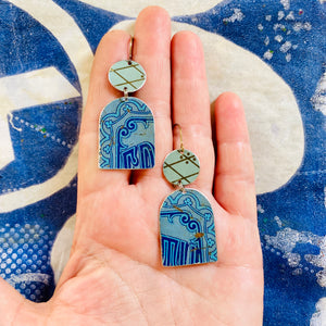 Edgeworth Wide Arch Upcycled Tin Earrings