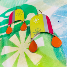 Load image into Gallery viewer, Mod Brights Upcycled Tin Earrings