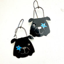 Load image into Gallery viewer, Blue Star Bulldogs Tin Earrings