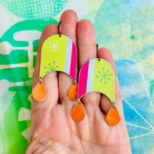 Load image into Gallery viewer, Mod Brights Upcycled Tin Earrings