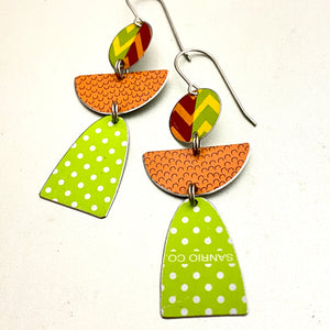 Mixed Brights Angels Tin Earrings