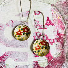 Load image into Gallery viewer, Oxidized Blossoms Medium Basin Earrings