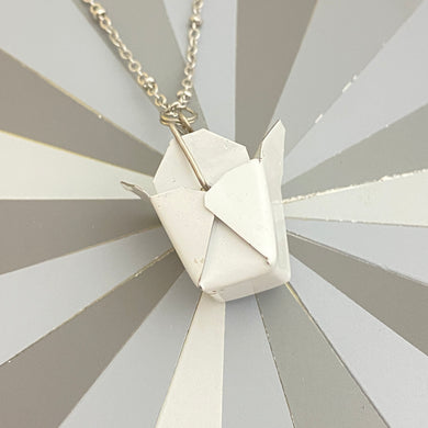 Noodle Box Tin Necklace