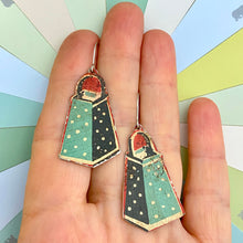 Load image into Gallery viewer, Xmas Trees Tin Earrings