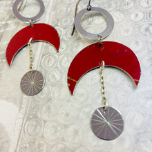 Load image into Gallery viewer, Moon Phases Zero Waste Tin Earrings