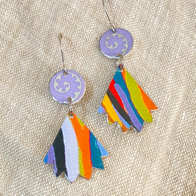 Pinked Edge Brights Earrings