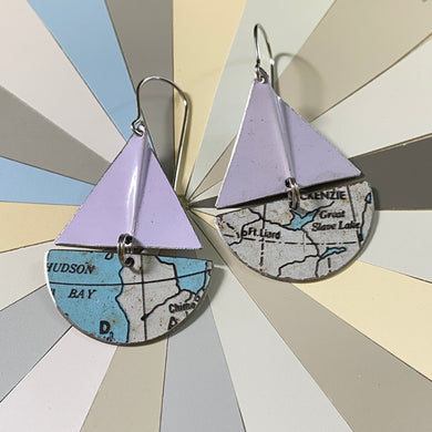 Hudson Bay Sailboat Earrings
