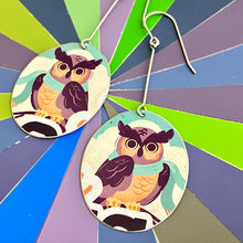 Load image into Gallery viewer, Winter Owl Earrings