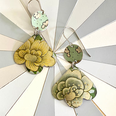Pale Blossoms Trefoil Earrings