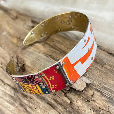 Truly Inspired Tesserae Tin Cuff