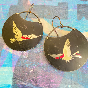 Acrobatics Circle Tin Earrings