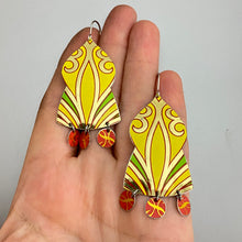 Load image into Gallery viewer, Sunshine Temple Drop Tin Earrings