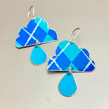 Load image into Gallery viewer, Argyle Clouds Tin Earrings